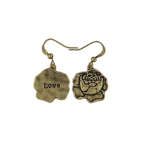 LAVISHY handmade vintage style rose flower of love earrings
