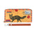 Canadian fox on retro airmail envelop background print vegan wallet