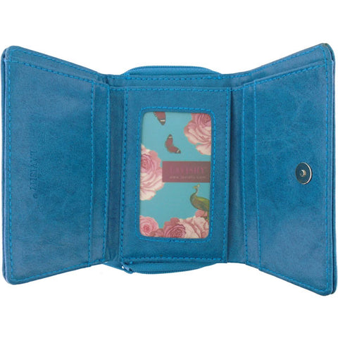 LAVISHY love birds applique vegan small/trifold wallet-55-003