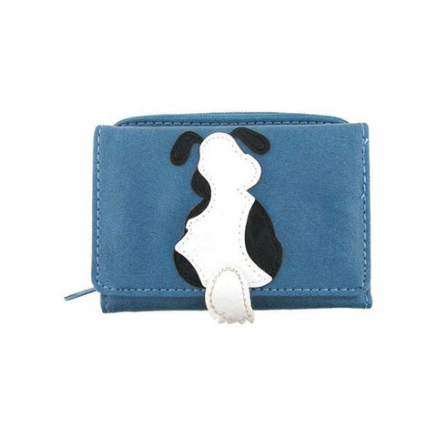 LAVISHY Eco-friendly dog applique vegan small trifold wallet