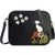 Online shopping for LAVISHY fun & playful applique vegan leather cross body bag/toiletry bag with adorable cat on mailbox applique. It's Eco-friendly, ethically made, cruelty free. A great gift for you or your friends & family. Wholesale available at www.lavishy.com with many unique & fun fashion accessories.