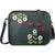 Online shopping for LAVISHY fun & playful applique vegan leather cross body bag/toiletry bag with adorable ladybug & daisy flower applique. It's Eco-friendly, ethically made, cruelty free. A great gift for you or your friends & family. Wholesale available at www.lavishy.com with many unique & fun fashion accessories.
