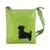 Online shopping for LAVISHY fun & playful applique vegan leather small messenger/cross body bag with adorable Scottie dog applique. A great gift for you or your friends & family. Wholesale available at www.lavishy.com with many unique & fun fashion accessories.