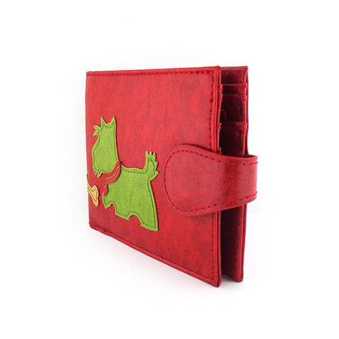 Online shopping for vegan brand LAVISHY's fun & Eco-friendly dog with bone applique vegan medium bifold wallet. Great for everyday use, cool gift for family & friends. Wholesale at www.lavishy.com for gift shops, clothing & fashion accessories boutiques, book stores in Canada, USA & worldwide since 2001.