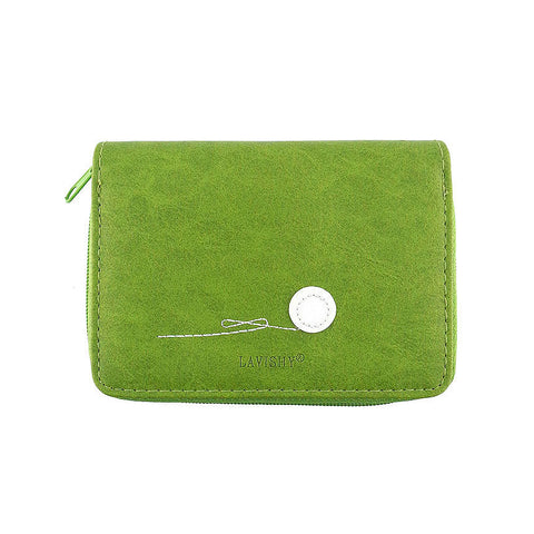 Online shopping for LAVISHY fun & playful applique vegan leather cardholder with adorable cat with yarn ball applique.  It's Eco-friendly, ethically made, cruelty free. A great gift for you or your friends & family. Wholesale available at www.lavishy.com with many unique & fun fashion accessories.
