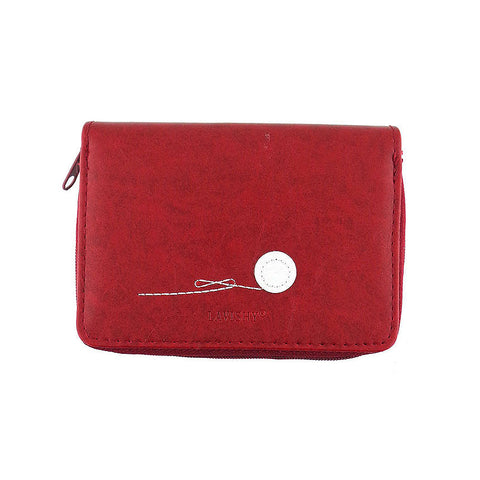 Online shopping for LAVISHY fun & playful applique vegan leather cardholder with adorable cat with yarn ball applique.  It's Eco-friendly, ethically made, cruelty free. A great gift for you or your friends & family. Wholesale available at www.lavishy.com with many unique & fun fashion accessories.