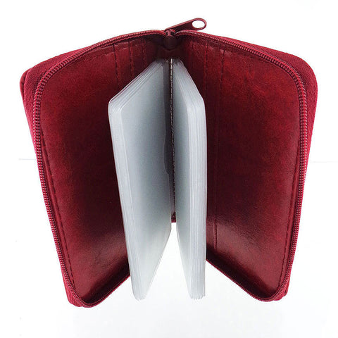 Online shopping for LAVISHY fun & playful applique vegan leather cardholder with adorable cat with yarn ball applique.  It's Eco-friendly, ethically made, cruelty free. A great gift for you or your friends & family. Wholesale available at www.lavishy.com with many unique & fun fashion accessories.