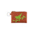 LAVISHY sparrow bird applique vegan leather key ring coin purse