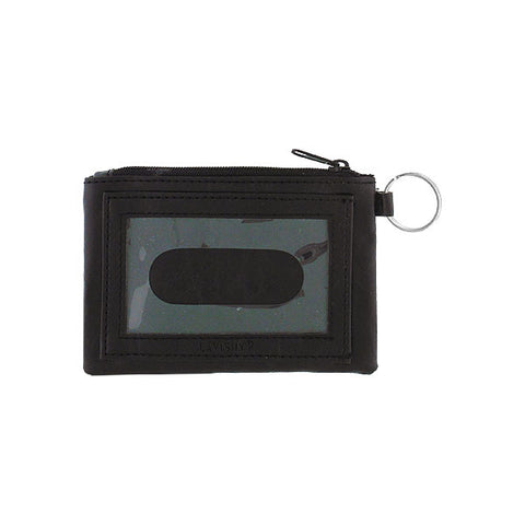 LAVISHY Boston Terrier dog applique vegan key ring coin purse