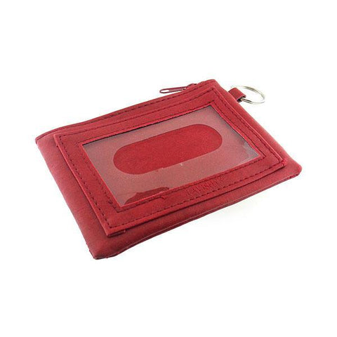 LAVISHY dragonfly & dogwood flower applique vegan key ring coin purse