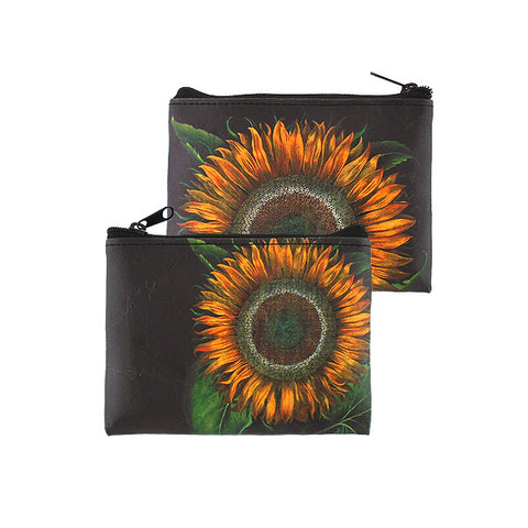 6-009: sunflower vegan coin purse