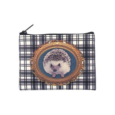 Online shopping for vegan brand LAVISHY's baby hegehog & Scottish Tartan pattern print vegan coin purse. Great for everyday use, fun gift for family & friends. Wholesale at www.lavishy.com for gift shops, clothing & fashion accessories boutiques, book stores in Canada, USA & worldwide since 2001.