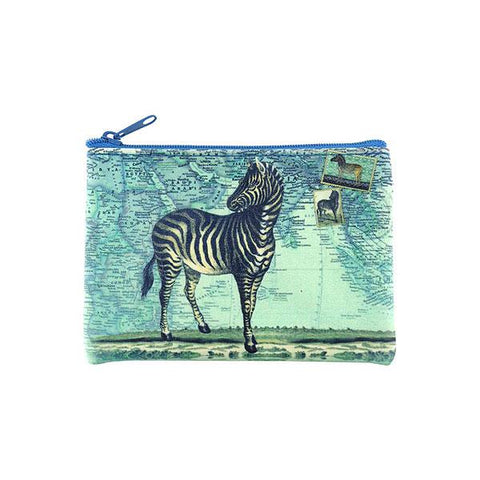 Online shopping for vegan brand LAVISHY's vintage style  zebra print vegan coin purse. Great for everyday use, fun gift for animal loving family & friends. Wholesale at www.lavishy.com for gift shops, clothing & fashion accessories boutiques, book stores in Canada, USA & worldwide since 2001.