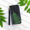 6-127: Fern vegan large wristlet wallet