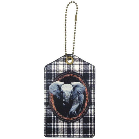 Online shopping for vegan brand LAVISHY's vegan/faux leather vintage style elephant print vegan luggage tag. It's a great gift idea for you or your friends & family. Wholesale available to gift shop, boutique store & corporate buyers at www.lavishy.com with many unique & fun fashion accessories & travel accessories.