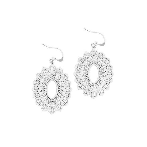 LAVISHY 925 sterling silver or 12k gold plated filigree earrings