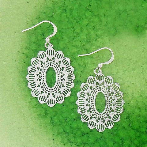 LAVISHY 925 sterling silver or 12k gold plated filigree earrings