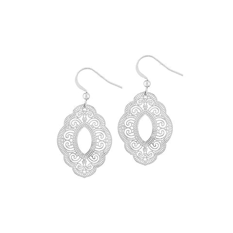 LAVISHY 925 sterling silver or 12k gold plated filigree earrings