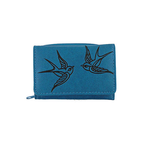 LAVISHY Eco-friendly cruelty free embossed love birds vegan small/trifold wallet for women. Great for everyday use, gift for family & friends. Wholesale at www.lavishy.com for gift shops, fashion accessories & clothing boutiques, book stores in Canada, USA & worldwide.