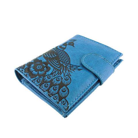 LAVISHY Eco-friendly cruelty free embossed peacock vegan medium wallet for women. Great for everyday use, a beautiful gift for family & friends. Wholesale at www.lavishy.com for gift shops, fashion accessories &d clothing boutiques, book stores in Canada, USA & worldwide since 2001.