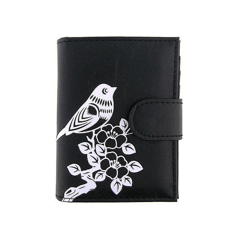 LAVISHY Eco-friendly cruelty free embossed bird and flower vegan medium wallet for women. Great for everyday use, a beautiful gift for family & friends. Wholesale at www.lavishy.com for gift shops, fashion accessories &d clothing boutiques, book stores in Canada, USA & worldwide since 2001.