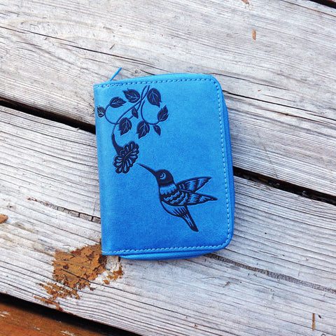 Online shopping for vegan brand LAVISHY's Eco-friendly cruelty free embossed hummingbird vegan medium wallet for women. Great for everyday use, a beautiful gift for family & friends. Wholesale at www.lavishy.com for gift shops, fashion accessories &d clothing boutiques, book stores in Canada, USA & worldwide since 2001.
