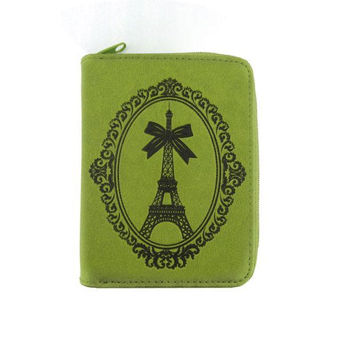 Online shopping for vegan brand LAVISHY's Eco-friendly cruelty free embossed Paris Eiffel tower vegan medium wallet for women. Great for everyday use, a beautiful gift for family & friends. Wholesale at www.lavishy.com for gift shops, fashion accessories &d clothing boutiques, book stores in Canada, USA & worldwide since 2001.