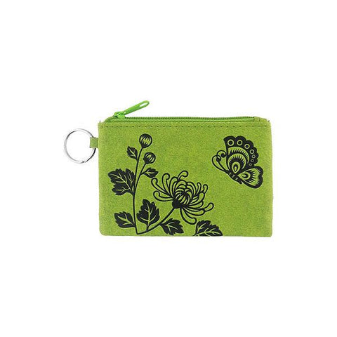 Online shopping for vegan brand LAVISHY's charming embossed chrysanthemum & butterfly vegan key ring coin purse. Great for everyday use, fun gift for family & friends. Wholesale at www.lavishy.com for gift shop, clothing & fashion accessories boutique, book store in Canada, USA & worldwide since 2001.