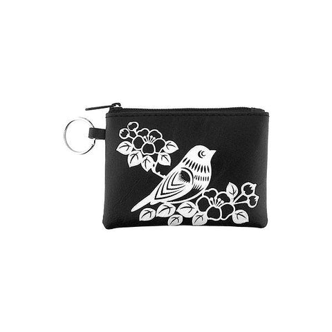 Online shopping for vegan brand LAVISHY's charming embossed bird & flower vegan key ring coin purse. Great for everyday use, fun gift for family & friends. Wholesale at www.lavishy.com for gift shop, clothing & fashion accessories boutique, book store in Canada, USA & worldwide since 2001.