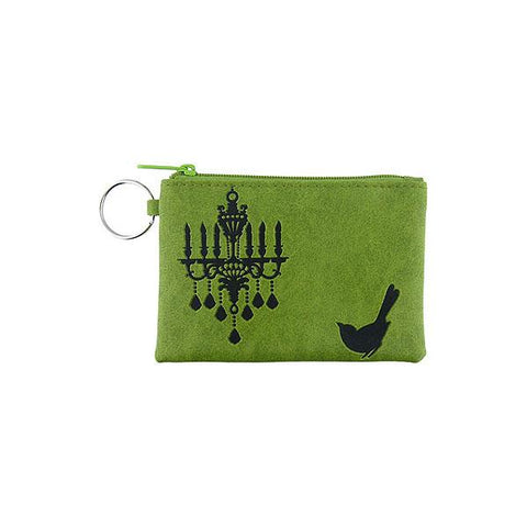 Online shopping for vegan brand LAVISHY's charming embossed bird & chandelier vegan key ring coin purse. Great for everyday use, fun gift for family & friends. Wholesale at www.lavishy.com for gift shop, clothing & fashion accessories boutique, book store in Canada, USA & worldwide since 2001.
