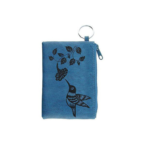 Online shopping for vegan brand LAVISHY's charming embossed hummingbird vegan key ring coin purse. Great for everyday use, fun gift for family & friends. Wholesale at www.lavishy.com for gift shop, clothing & fashion accessories boutique, book store in Canada, USA & worldwide since 2001.