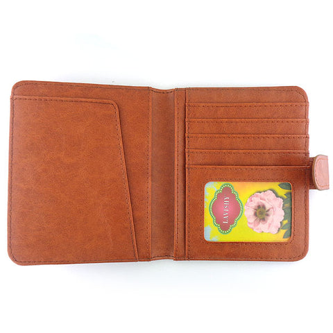 LAVISHY bird & flower embossed vegan passport wallet