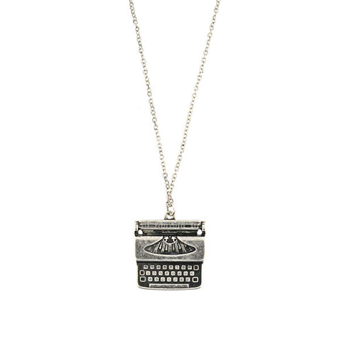 Online shopping for LAVISHY's unique, beautiful & affordable retro style typewriter necklace. A great gift for you or your girlfriend, wife, co-worker, friend & family. Wholesale available at www.lavishy.com with many unique & fun fashion accessories.