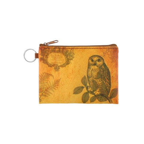 Online shopping for LAVISHYping for vegan brand LAVISHY's unisex key ring coin purse with vintage style owl illustration on the old map background print. Great for everyday use, travel & gift for friends & family. Wholesale at www.lavishy.com for gift Online shopping for LAVISHYs, fashion accessories & clothing boutiques, book stores worldwide since 2001.