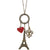 Online shopping for LAVISHY fun & affordable vintage style Paris Eiffel Tower charm, Fleur-de-lis charm and red epoxy heart charm long necklace. A great gift for you or your girlfriend, wife, co-worker, friend & family. Wholesale available at www.lavishy.com with many unique & fun fashion accessories.