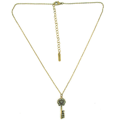 Online shopping for PETA approved vegan brand LAVISHY's unique, beautiful, affordable & meaningful handmade vintage style key of love necklace. A thoughtful gift for you or your girlfriend, wife, co-worker, friend & family. Wholesale available at www.lavishy.com with many unique & fun fashion jewelry.