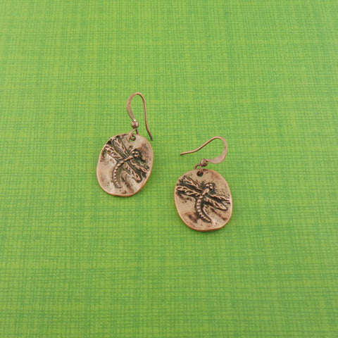 LAVISHY handmade vintage style dragonfly earrings