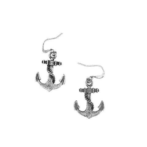 LAVISHY handmade vintage style anchor earrings