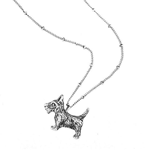 LAVISHY handmade vintage style dog reversible necklace