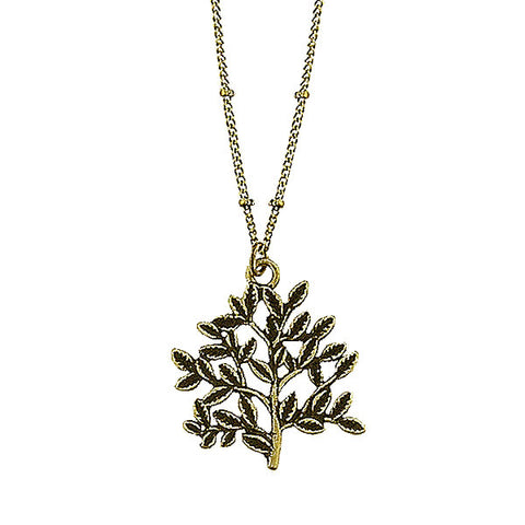 LAVISHY vintage style reversible tree of life pendant necklace