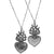 Online shopping for LAVISHY's fun & affordable vintage style reversible tattoo style Sacred Heart pendant long necklace. A great gift for you or your girlfriend, wife, co-worker, friend & family. Wholesale at www.lavishy.com with many unique & fun fashion accessories.
