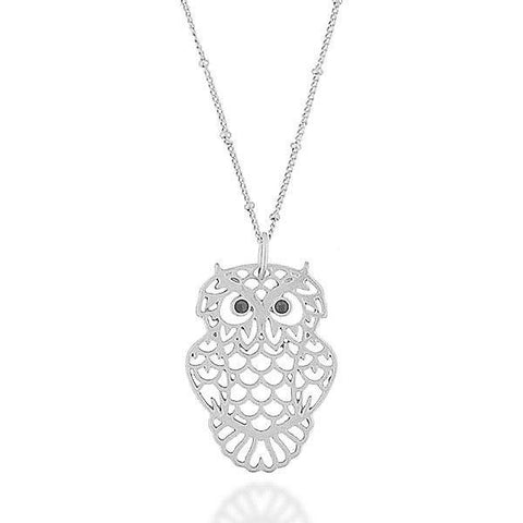 Shop LAVISHY's fun & affordable vintage style cutout owl pendant necklace. A great gift for you or your girlfriend, wife, co-worker, friend & family. Wholesale available at www.lavishy.com with many unique & fun fashion accessories.
