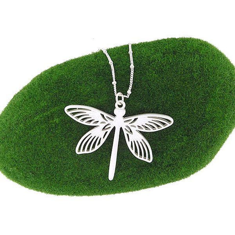 Online shopping for LAVISHY's fun & affordable cut out dragonfly pendant necklace. A great gift for you or your girlfriend, wife, co-worker, friend & family. Wholesale at www.lavishy.com with many unique & fun fashion accessories.