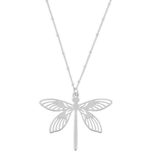 Online shopping for LAVISHY's fun & affordable cut out dragonfly pendant necklace. A great gift for you or your girlfriend, wife, co-worker, friend & family. Wholesale at www.lavishy.com with many unique & fun fashion accessories.