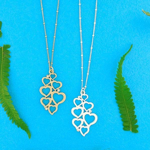 Online shopping for LAVISHY's fun & affordable cutout sweet heart pendant with rhinestone necklace. A great gift for you or your girlfriend, wife, co-worker, friend & family. Wholesale at www.lavishy.com with many unique & fun fashion accessories.