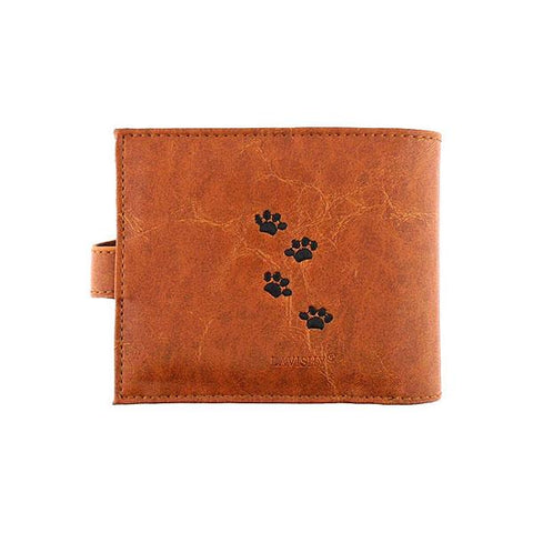 LAVISHY applique vegan leather medium bifold wallet-puppy dog