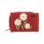 LAVISHY daisy & ladybug embroidered small tri-fold wallet for women