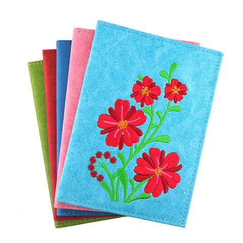 vegan brand LAVISHY's Eco-friendly, ethically made, cruelty free passport cover with flower embroidery. Wholesale available at www.lavishy.com along with other unique & fun vegan fashion accessories for retailers like gift shops, fashion accessories & clothing boutiques.