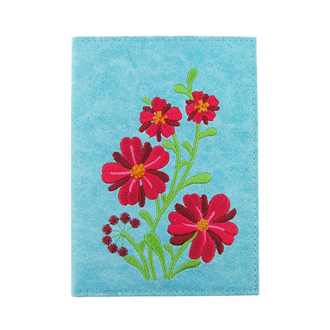 vegan brand LAVISHY's Eco-friendly, ethically made, cruelty free passport cover with flower embroidery. Wholesale available at www.lavishy.com along with other unique & fun vegan fashion accessories for retailers like gift shops, fashion accessories & clothing boutiques.