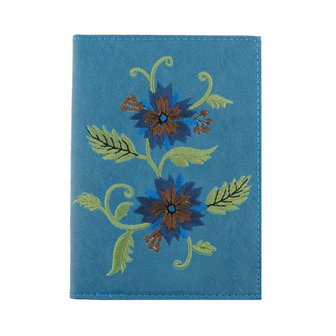 vegan brand LAVISHY's Eco-friendly, ethically made, cruelty free passport cover with carnation flower embroidery. Wholesale available at www.lavishy.com along with other unique & fun vegan fashion accessories for retailers like gift shops, fashion accessories & clothing boutiques.
